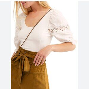 Free People Something Special Puff Sleeve Top
